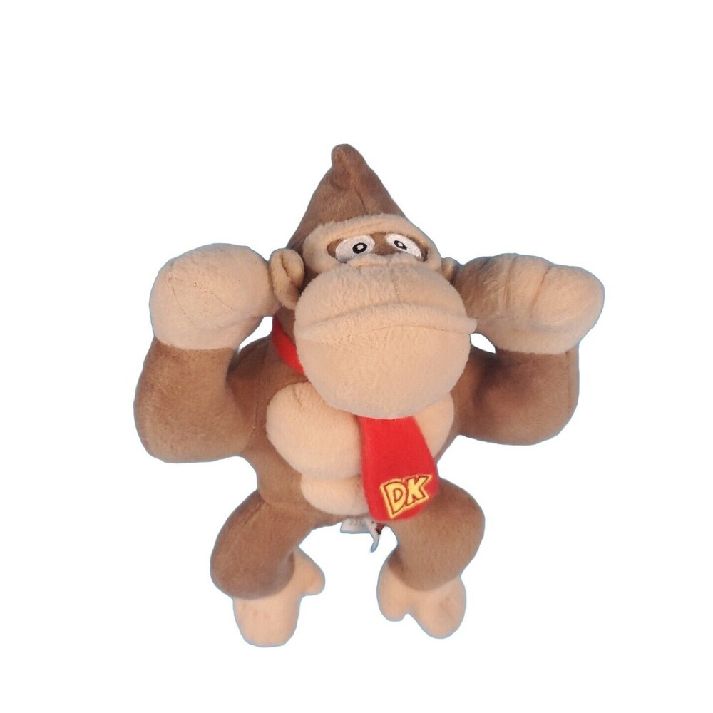 Donky Kong Plush Super Mario Bros Character Stuffed Toy Appx 10"
